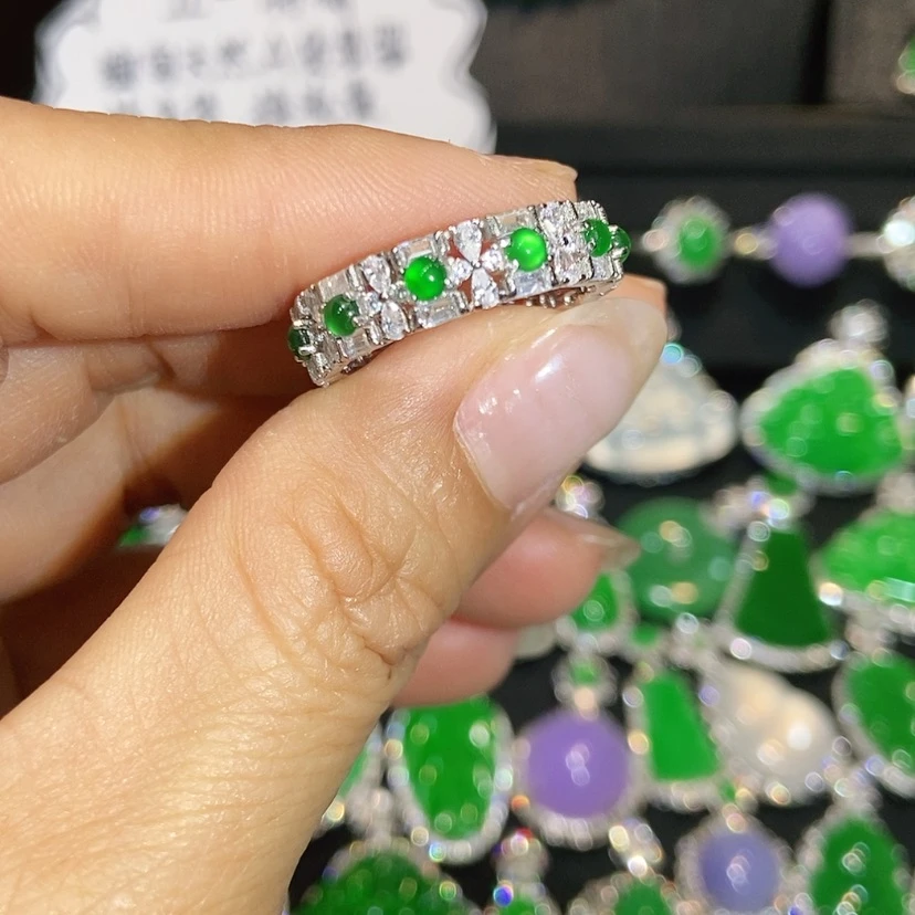 【闪购商品】翡翠戒指未镶嵌天然翡翠