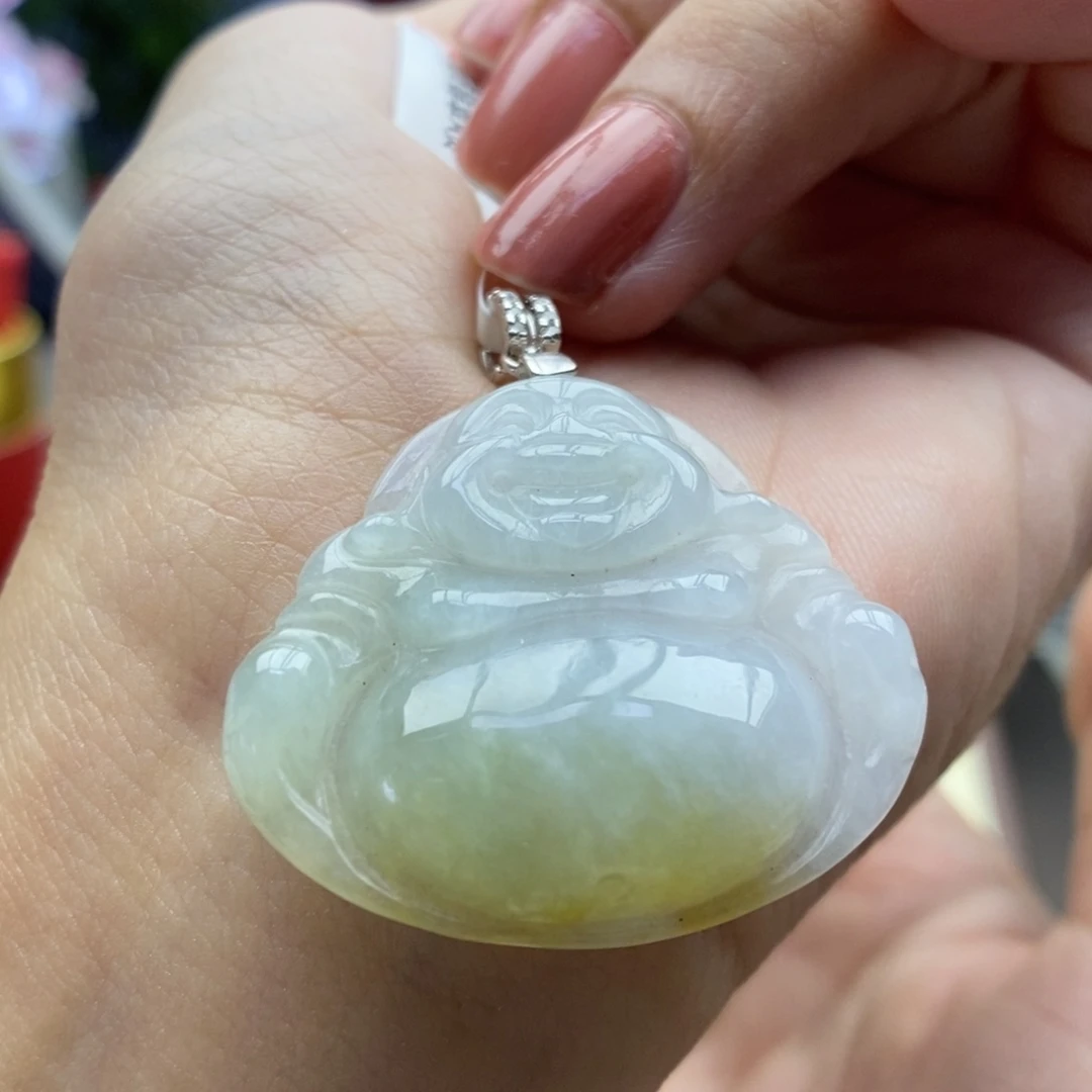 翡翠银S925镶嵌颈饰吊坠36