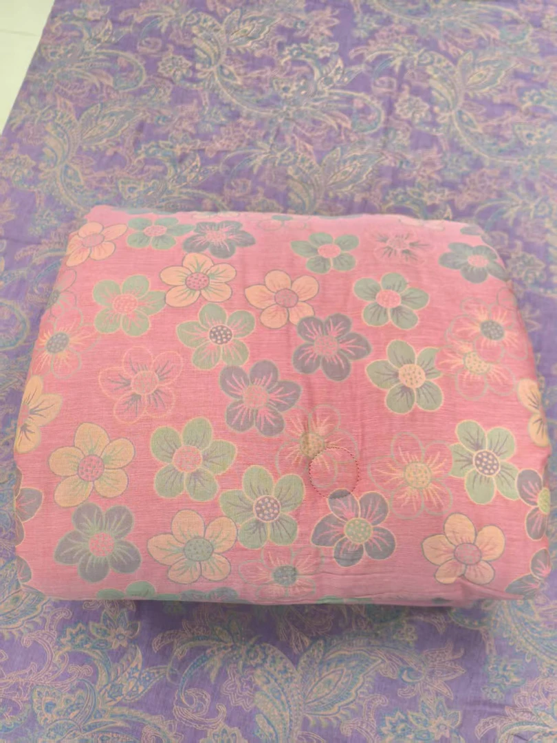 【凡华】双人粉色花儿朵朵双层纱布被子2.0x2.3