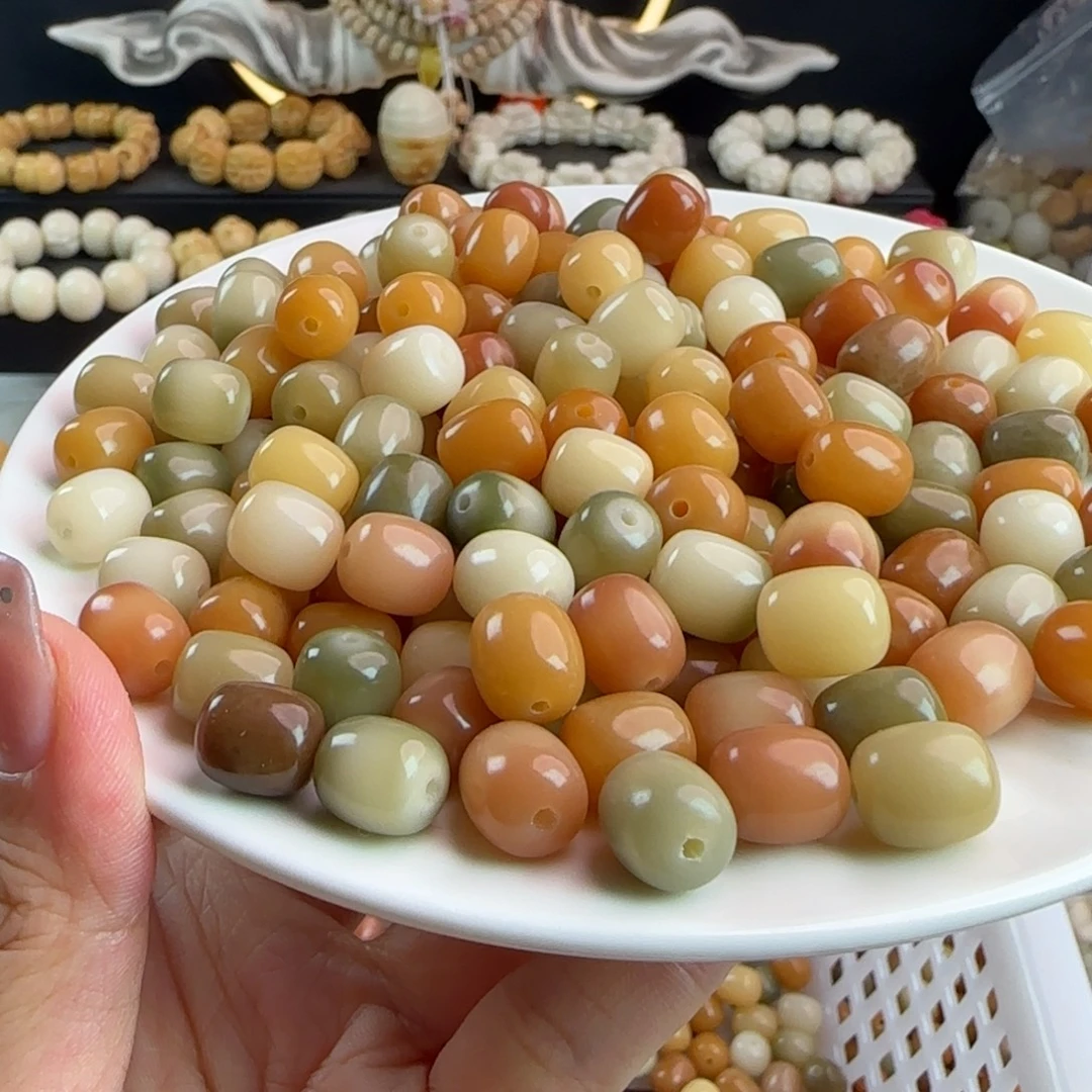 手串菩提根/象牙果卡11.5玉化莫奈花园年糕1000颗