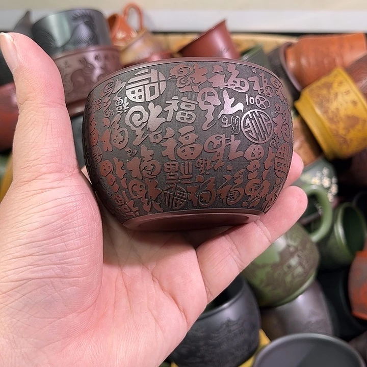 茶杯紫砂全手工紫砂主人杯