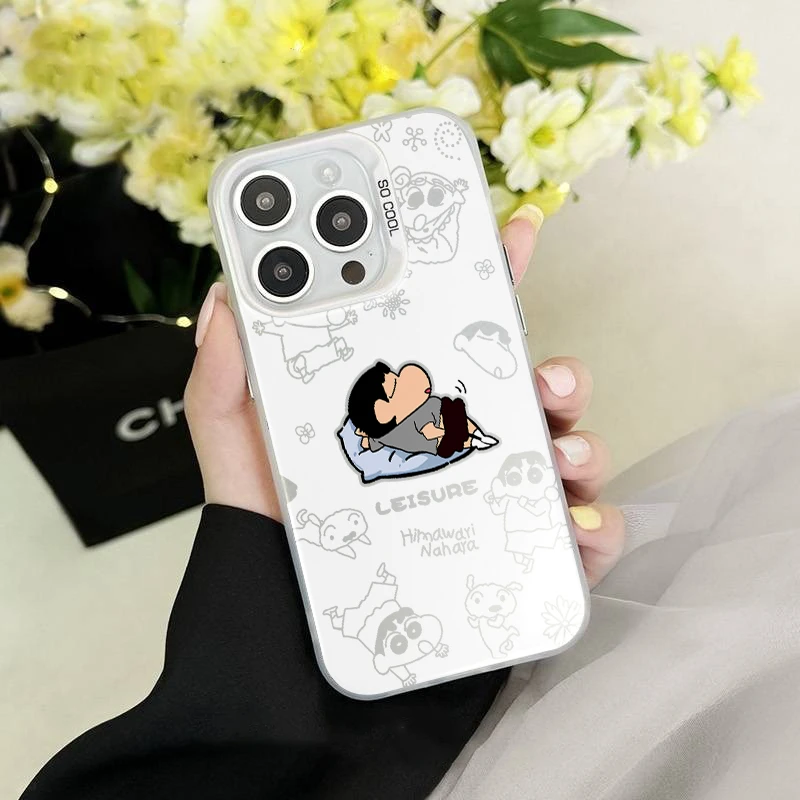 挠PP小新彩银壳适用于iPhone苹果17手机壳华为oppo小米手机壳