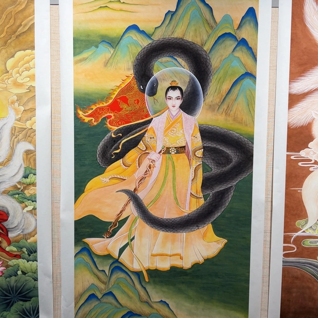 储***品书法李老师蟒仙作品