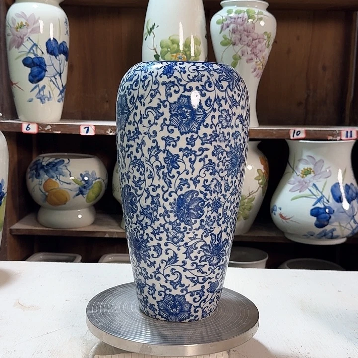 瓶大萝卜青花子连新款陶瓷陶瓷