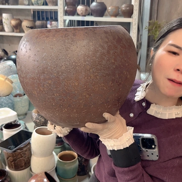 正品口24高27花盆……