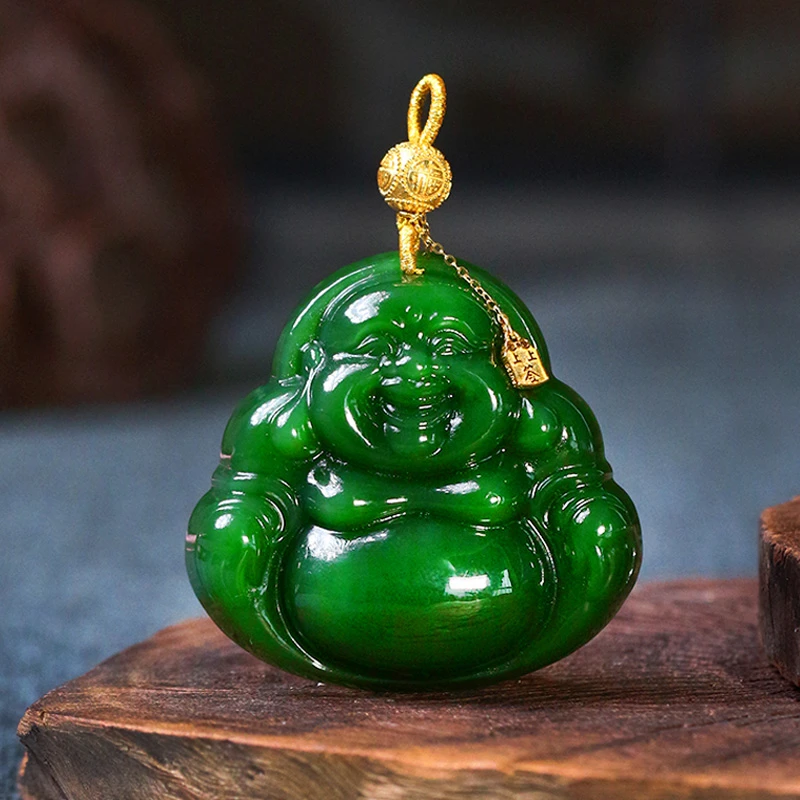 和田玉佛公吊坠【8907D】