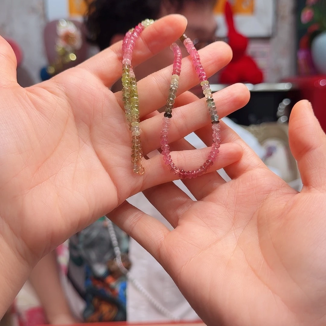 碧玺项链未镶嵌懒*洋项链