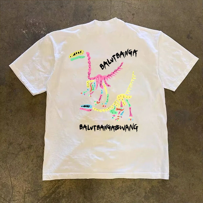 【切克Now】重磅美式轻奢纯棉短袖t恤宽松小众设计感夏季男女同款