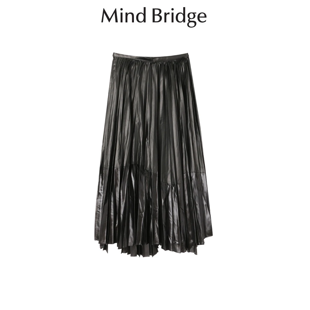Mind Bridge/心桥 高腰百搭休闲半裙显瘦半身裙MB484-MVSK722C