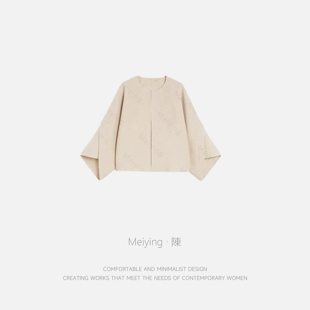 Meiying-重工刺绣时尚圆领时尚外套YA5DQ002