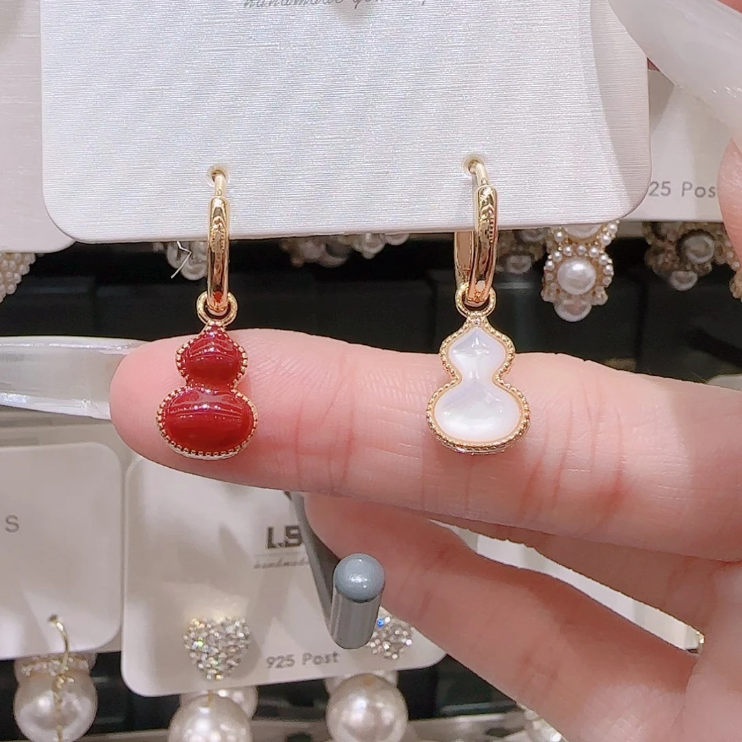 锆石铜合金925银耳环