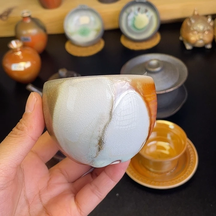 燃薪柴烧茶器主人杯