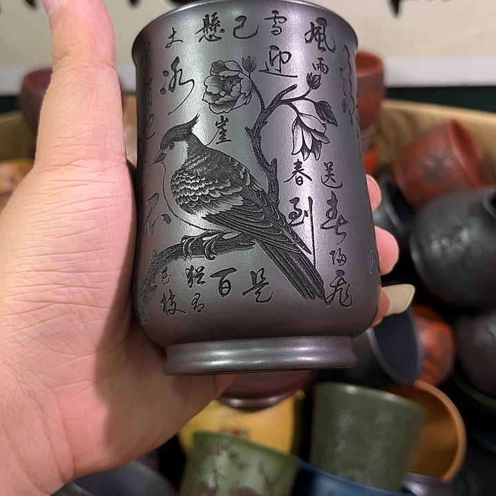 茶杯紫砂全手工紫砂主人杯