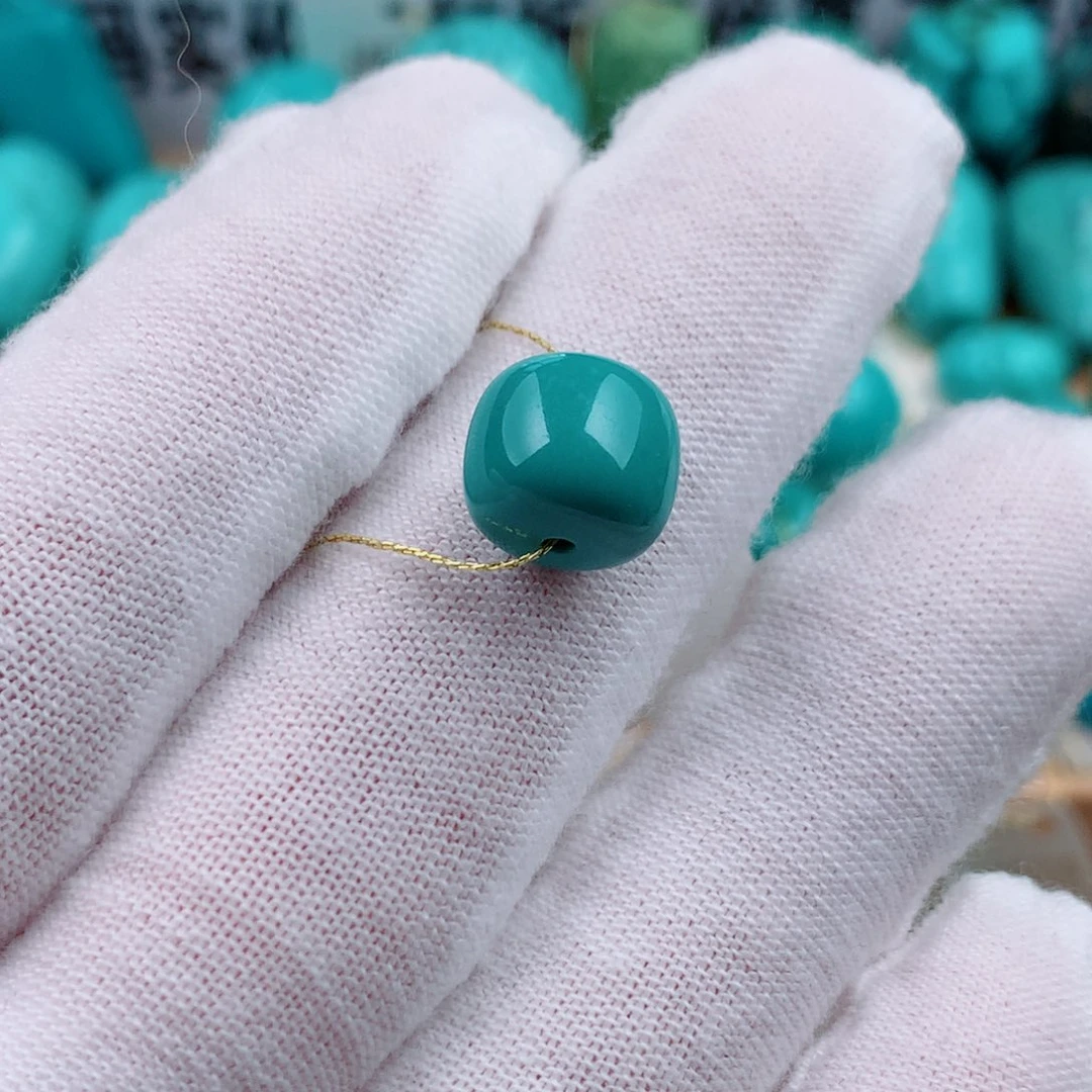 绿松石未镶嵌珠宝奇石10.5mm