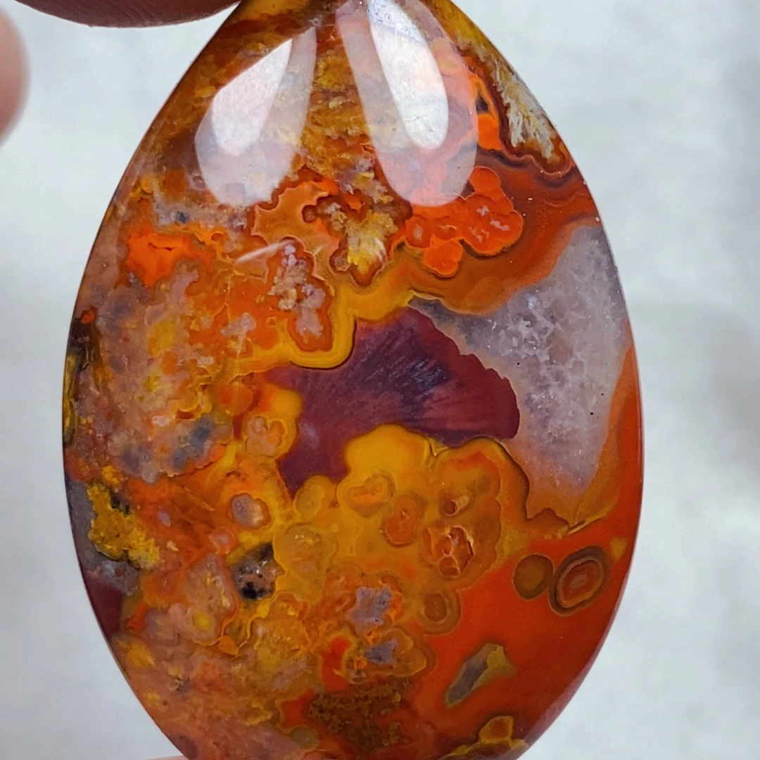 未镶嵌吊坠(不含链)玛瑙/玉髓老*