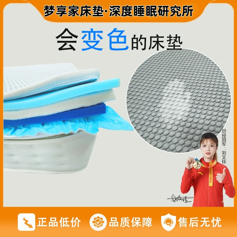 【梦享家研究所】五星级体感冰丝面料580g床垫3D偏软360全拆拉链