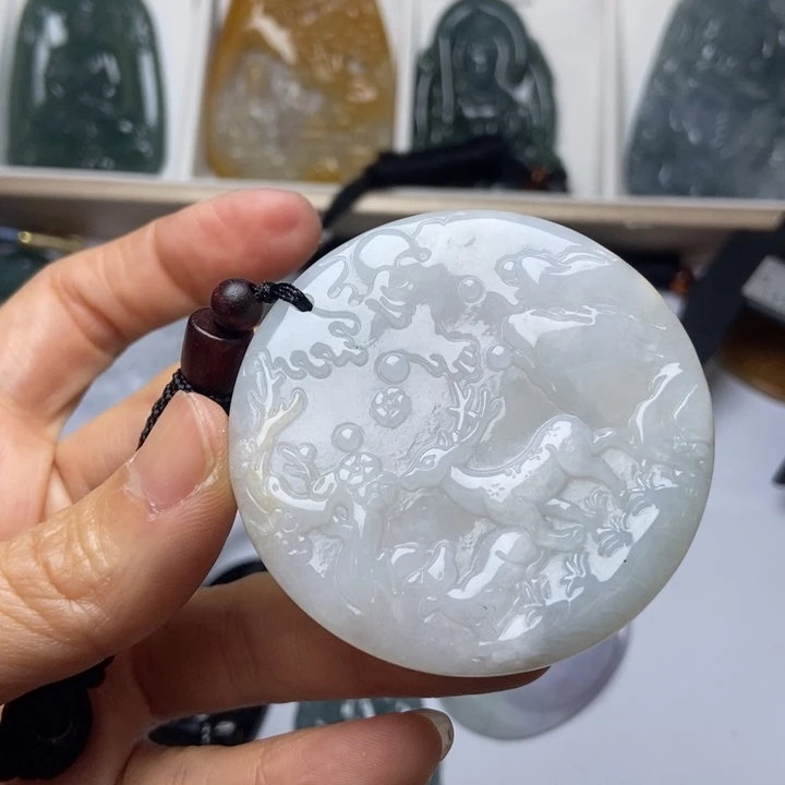 翡翠未镶嵌挂件翡翠