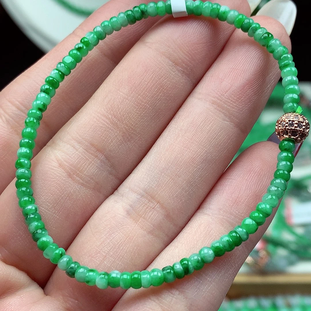 翡翠未镶嵌毛衣链翡翠