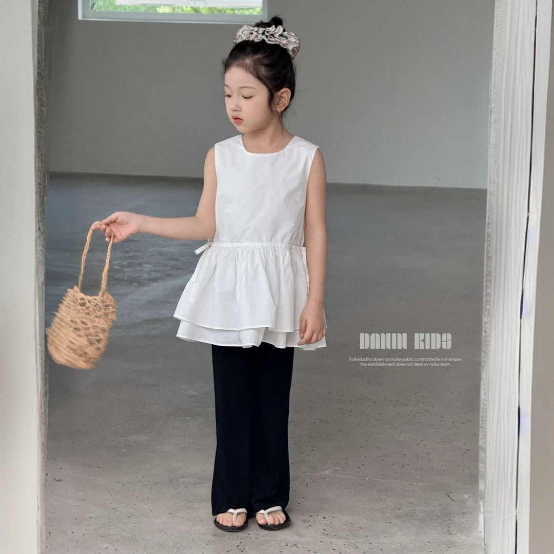 【嗒囜】60支冰花棉~触感柔软透气 女童短裙子夏装白色娃娃衫连衣裙