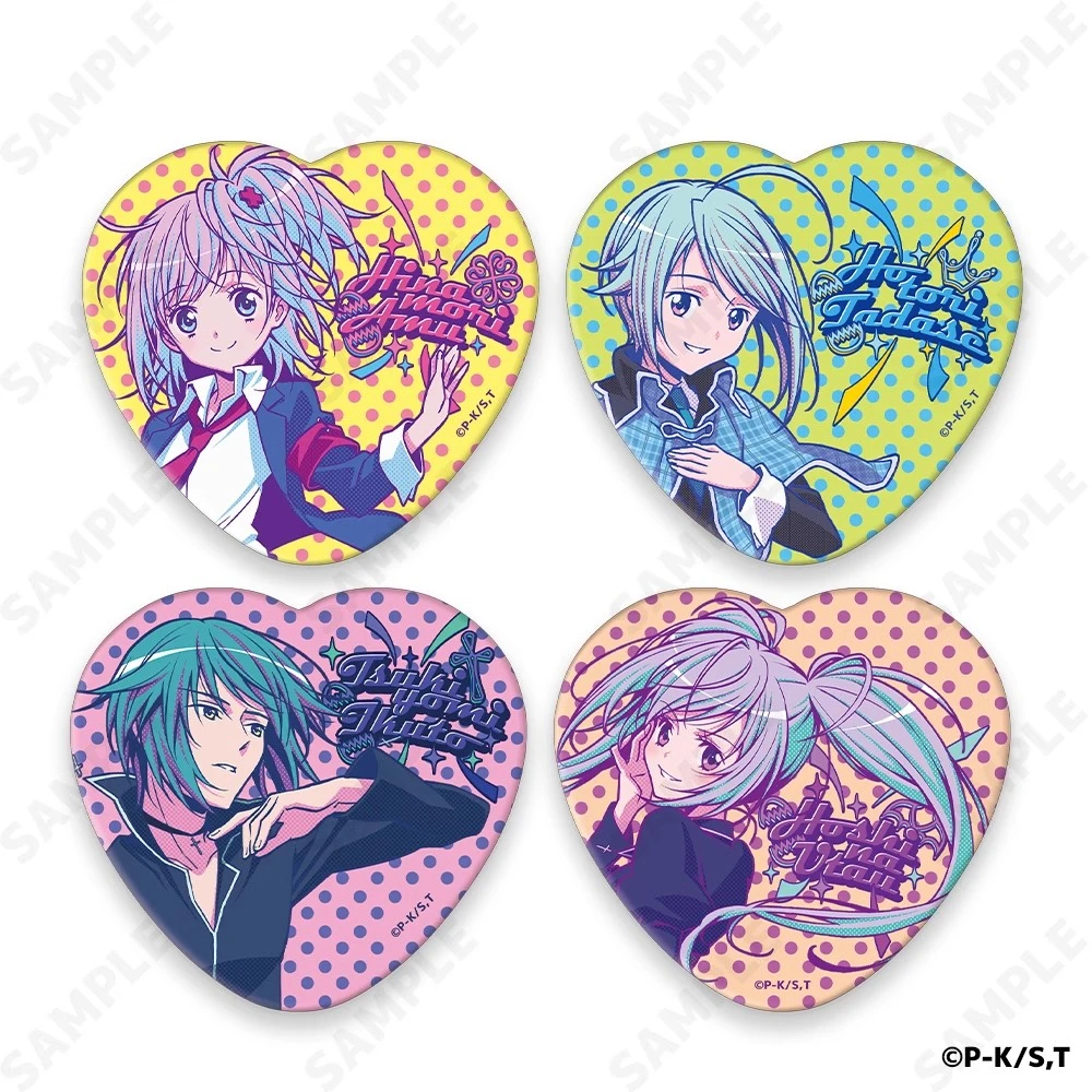 【桃太郎】守护甜心 美式流行音乐风 心形吧唧徽章  现货 随机一发