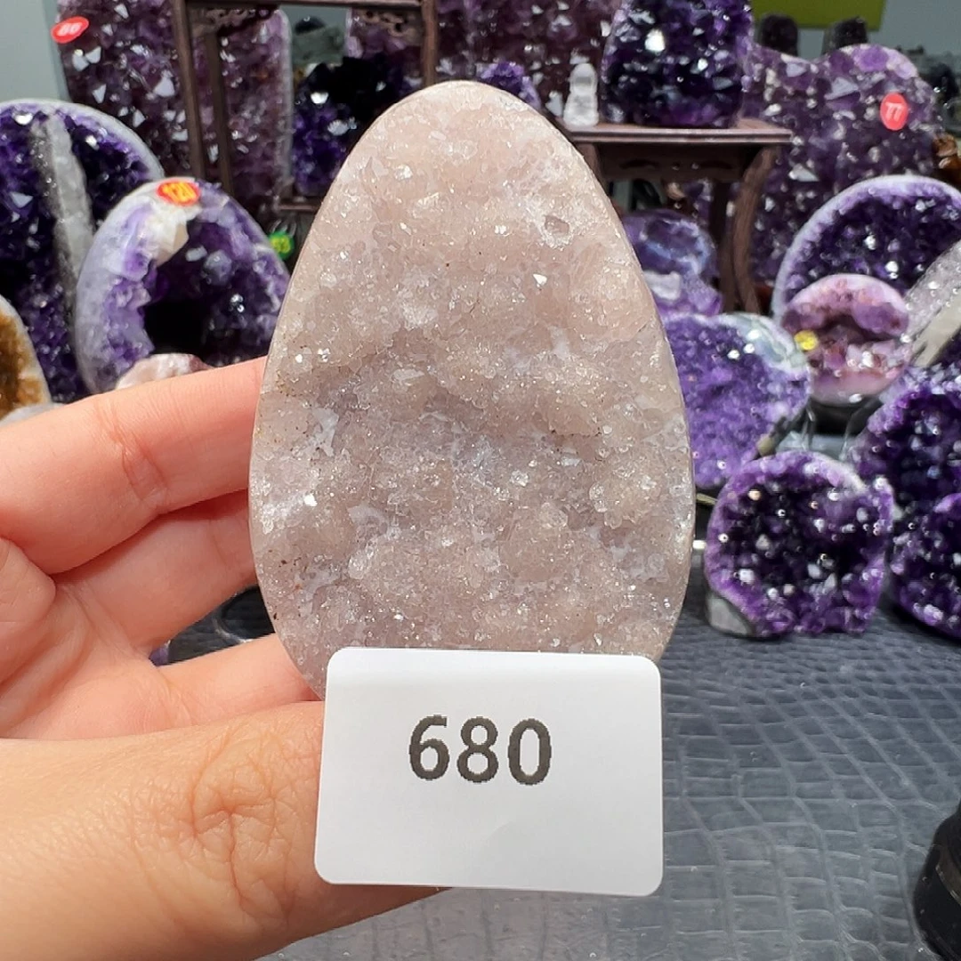 紫晶珠宝半成品未镶嵌