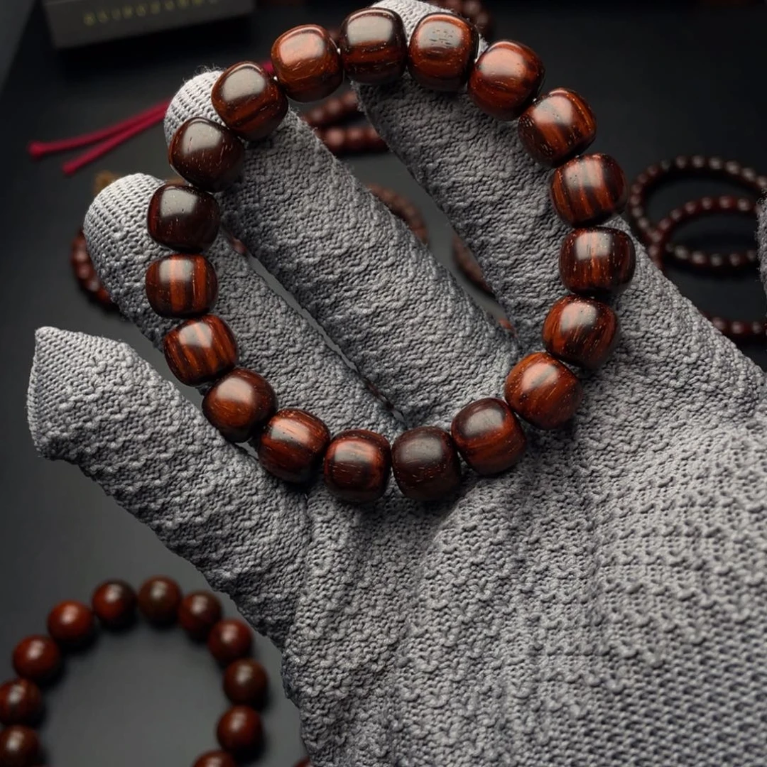 小叶紫檀手串/手链L琴料精工无胶膜老型珠