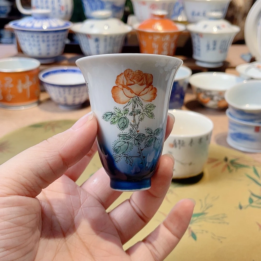 一只梅窑变主人杯