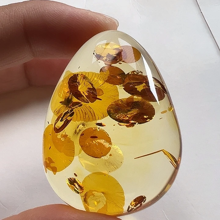 琥珀（花珀）未镶嵌颈饰