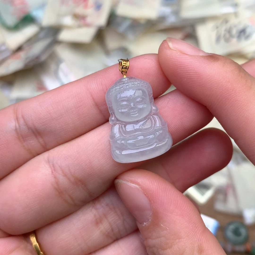 【闪购商品】18K金镶嵌挂件翡翠一