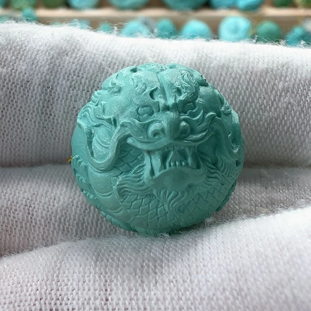 未镶嵌绿松石龙珠17.2mm