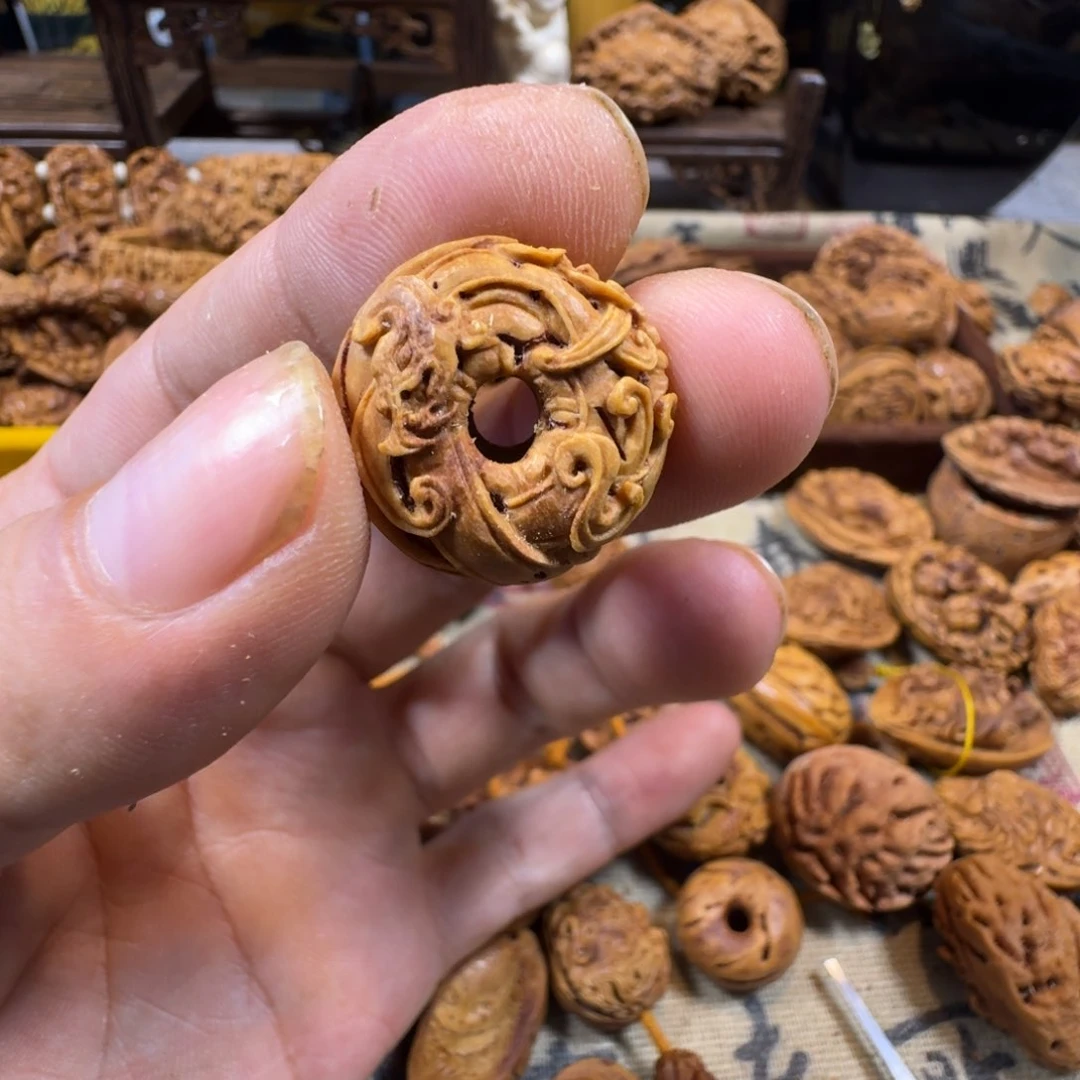 聚***堂核桃手串/手链平安扣仿古龙