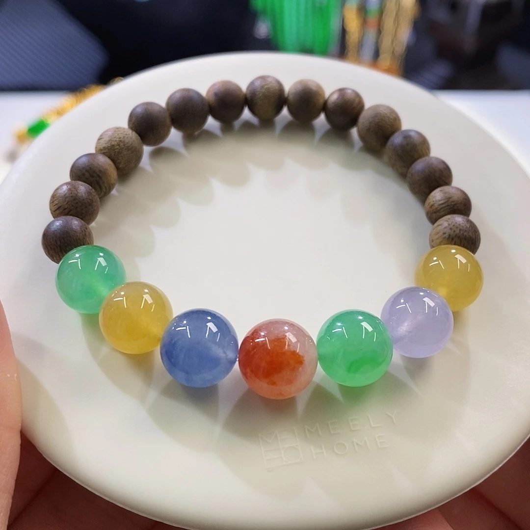 未镶嵌挂件翡翠半串