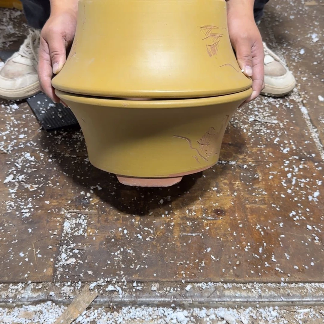 紫砂花盆口径23.9口径