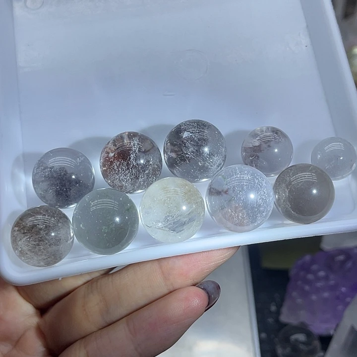 水晶未镶嵌珠宝半成品56幽灵球