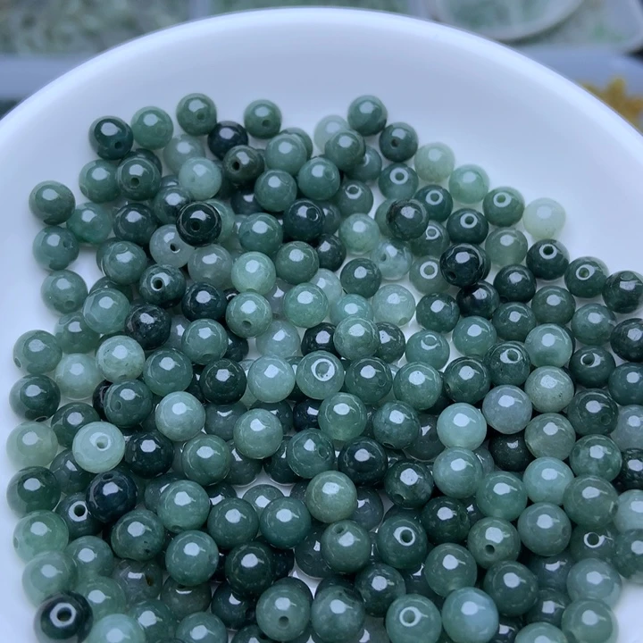 散珠翡翠卡5.8冰油青100个