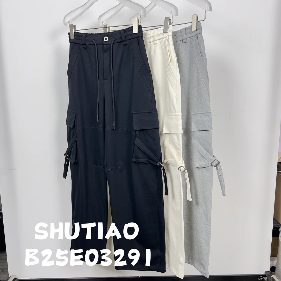 【SHUTIAO】2025夏季：新款小众设计款裤子B25E03291