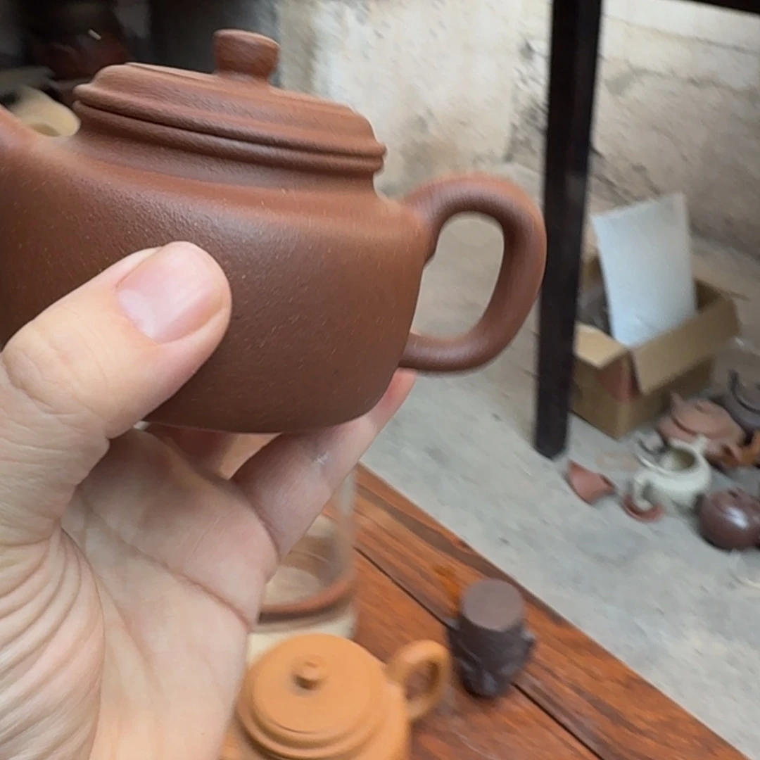 紫砂茶壶微瑕的壶桃花