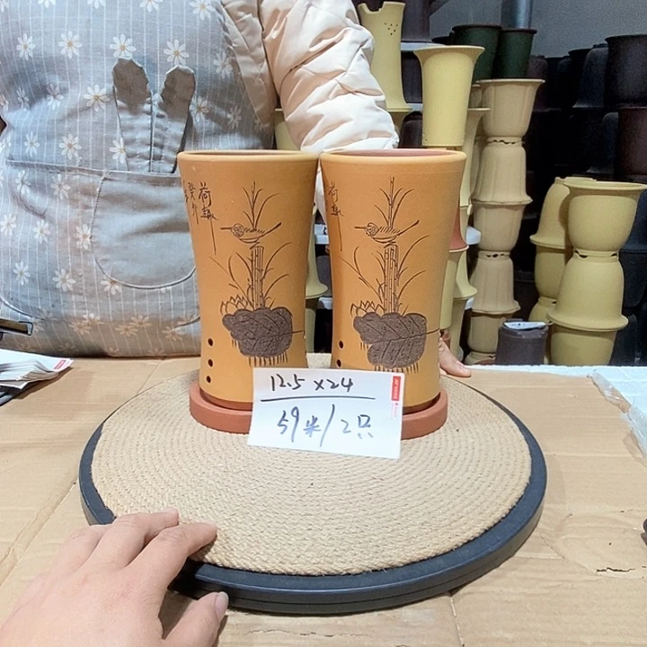 紫砂花盆紫砂花盆