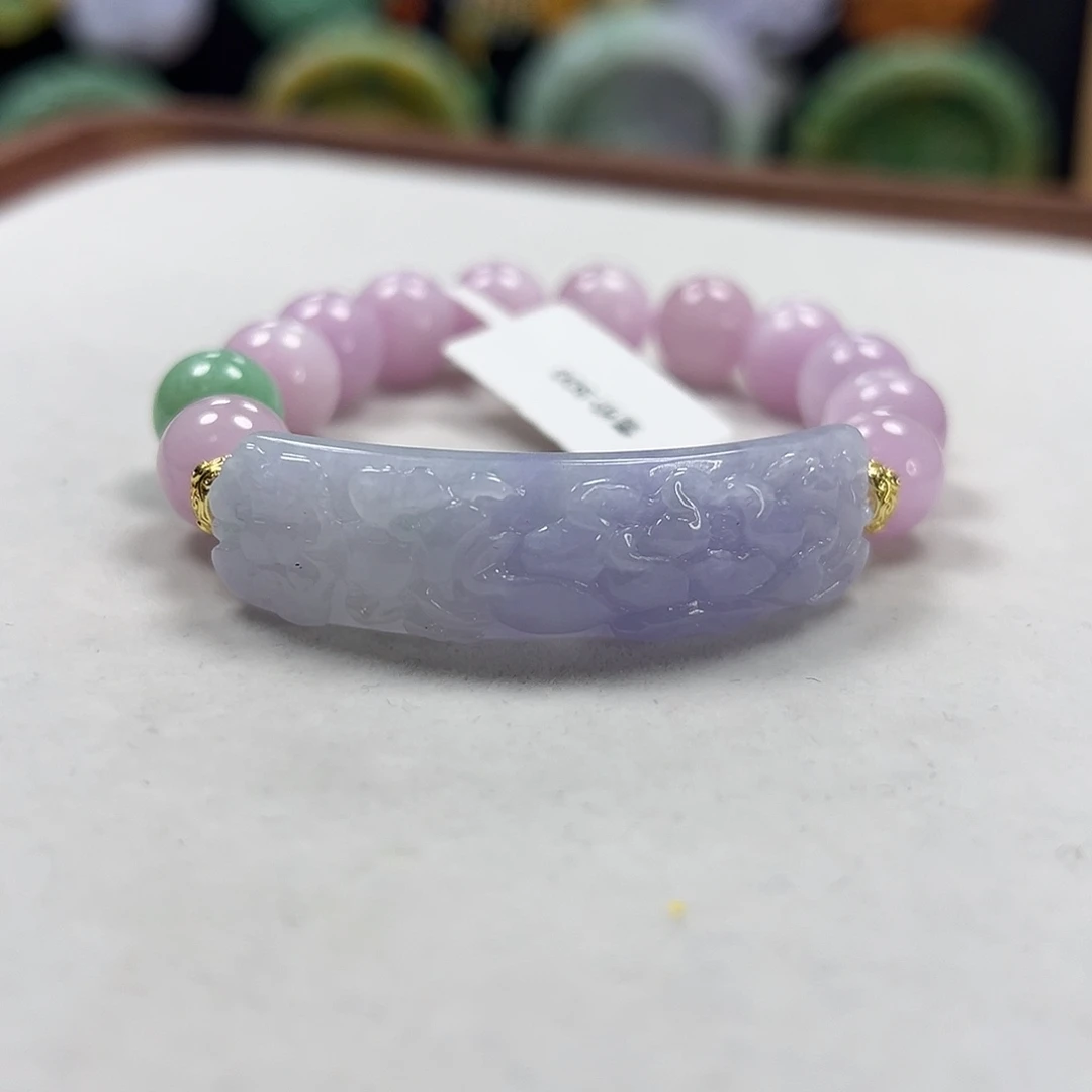 翡翠未镶嵌手链手牌