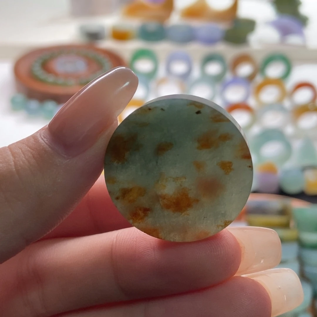 未镶嵌定制翡翠定制特色洒金无事牌