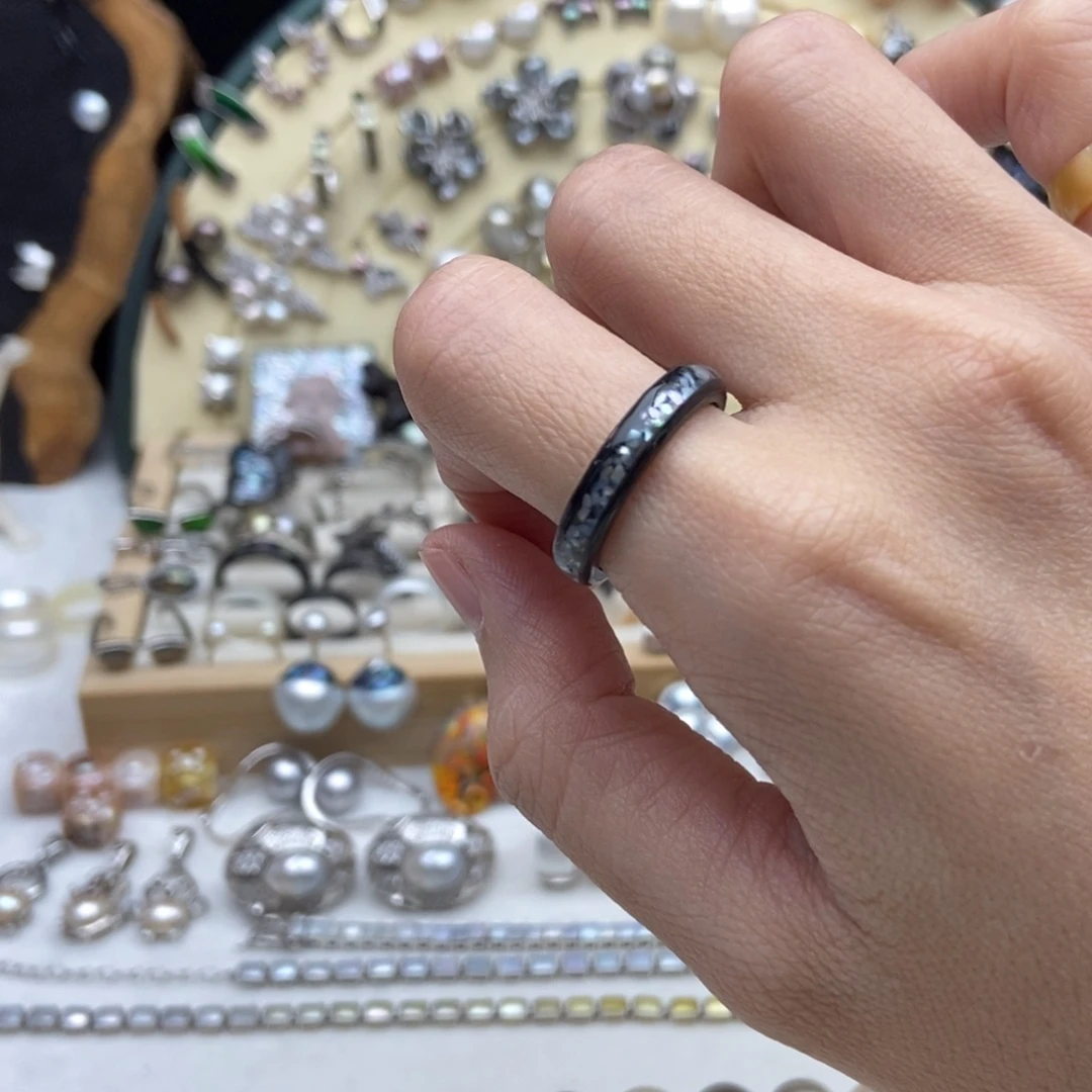 海水珍珠银S925镶嵌画框