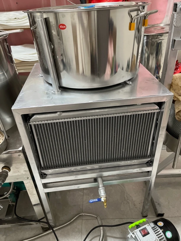 油坊专用不锈钢全自动油机新款食用油冷油机冷却灌装机快速降温