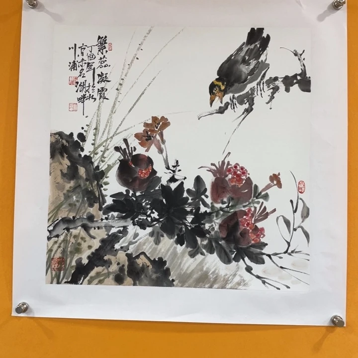国画李川浦精品花鸟画
