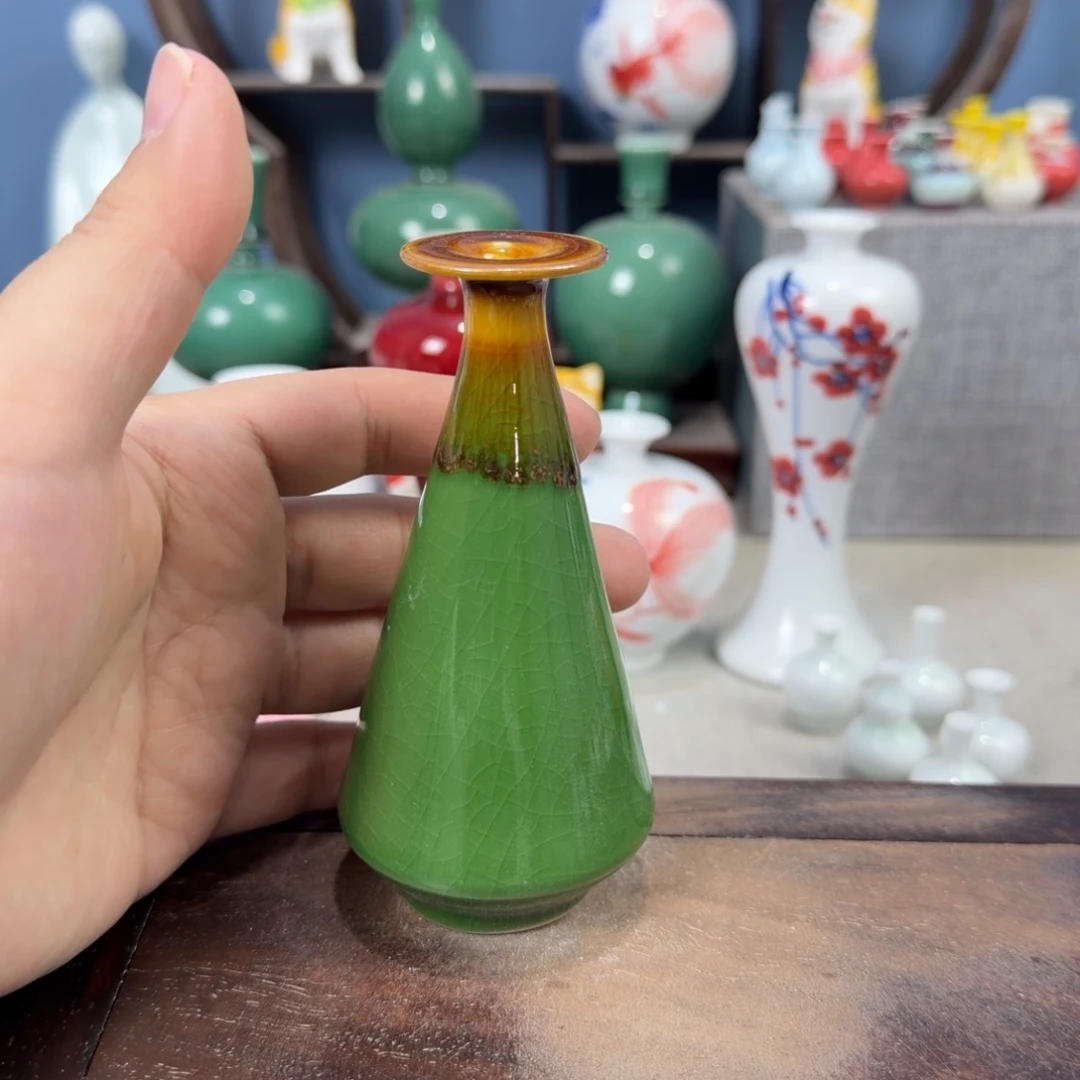 陶瓷手工小花器摆件