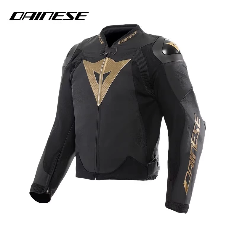 DAINESE/丹尼斯VIVIDO亚洲版丹尼斯骑行服透气赛车服黑金男款皮衣