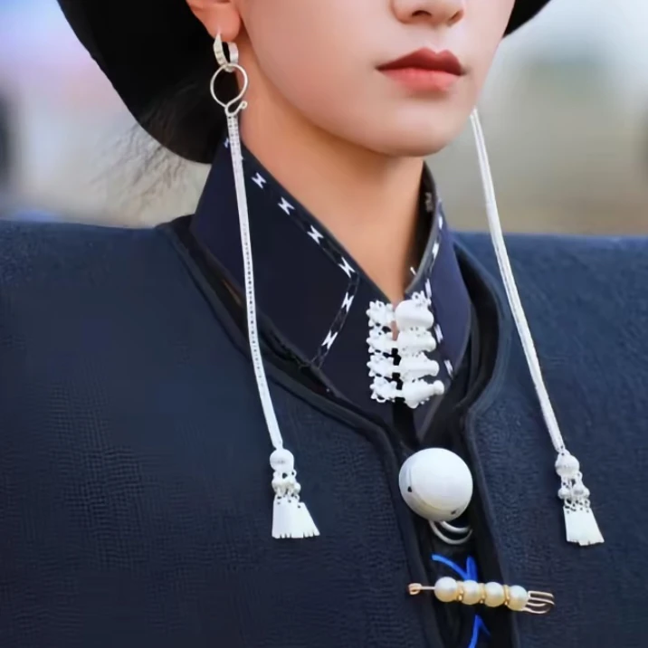 李小彝 【粉丝福利】配饰粗勾银色单线条气质大气精致经典耳饰