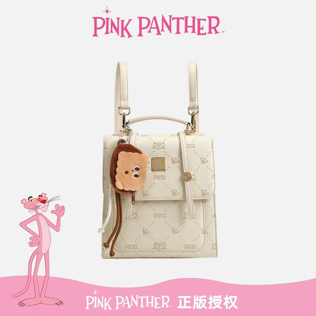 【曲奇饼干】【PinkPanther】2025新款潮流休闲百搭时尚双肩斜挎包P20