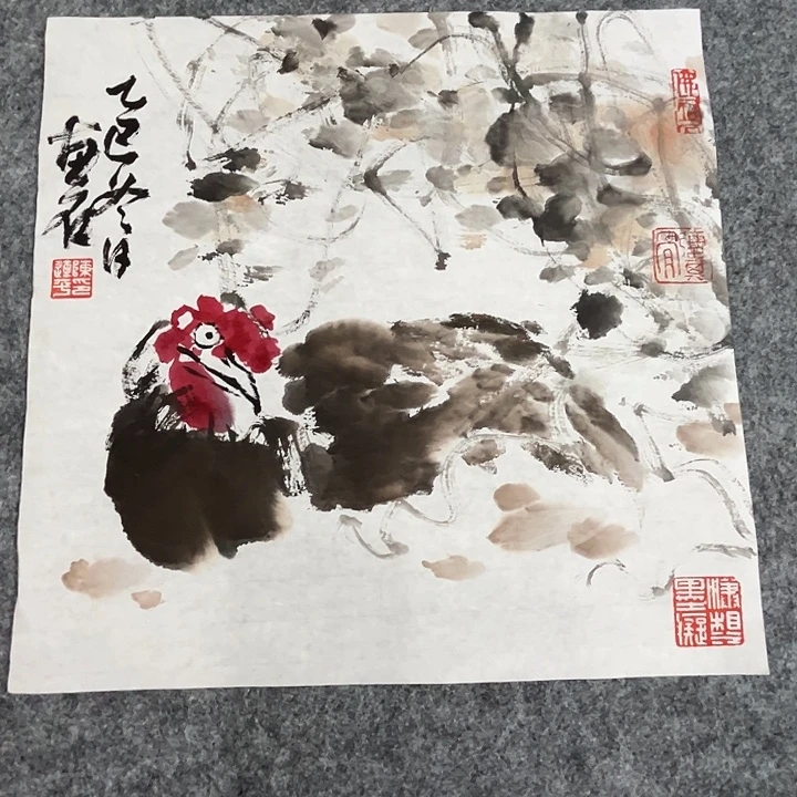 国画陈连平  手绘原创