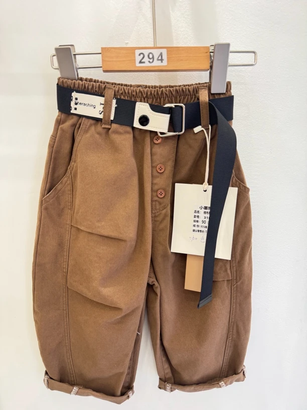 男童休闲裤春秋款韩版宽松洋气中小童百搭长裤