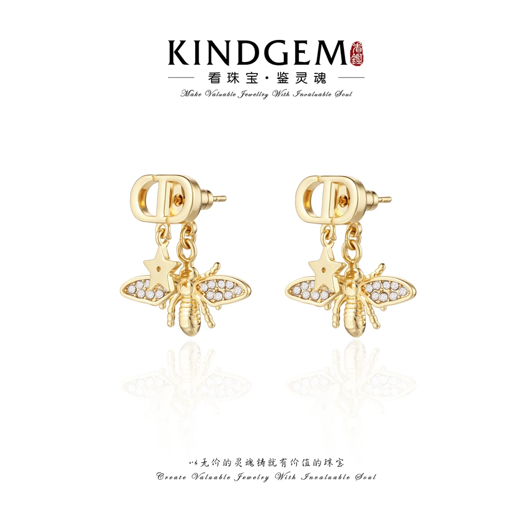 铜合金锆石耳饰 时尚小巧精致优雅个性耳环耳饰BZ64XQEC-28474